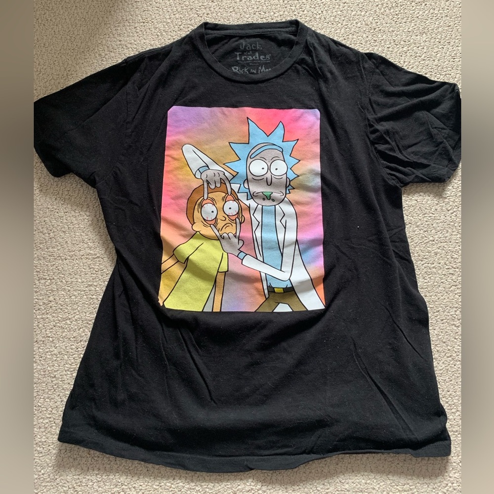 Rick and Morty Black Graphic T-Shirt